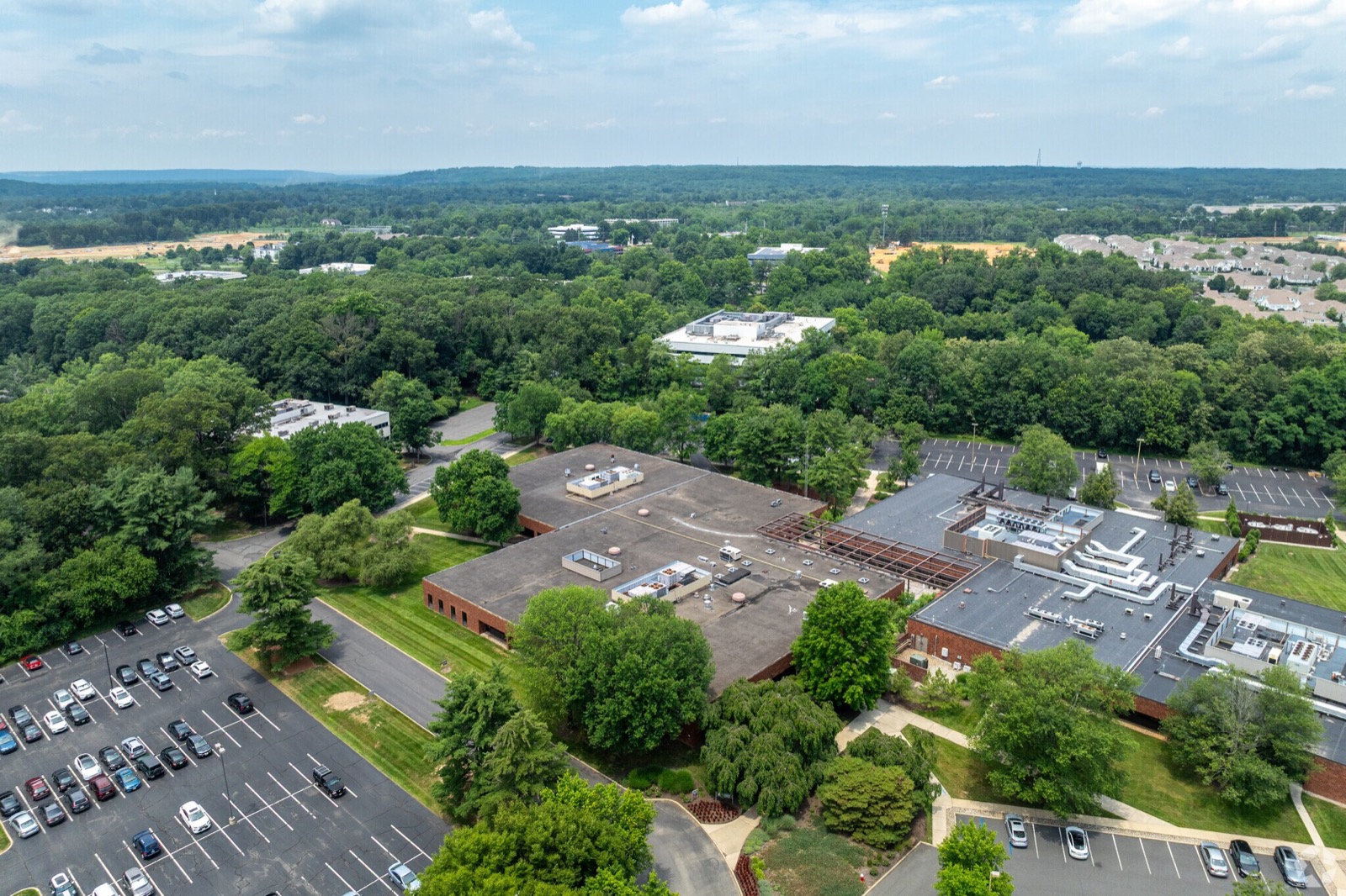 Aerial view of 307 College Road East, Princeton