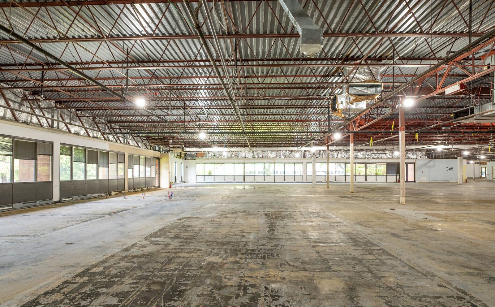 Clear-span interior of the available space at 307 College Road East